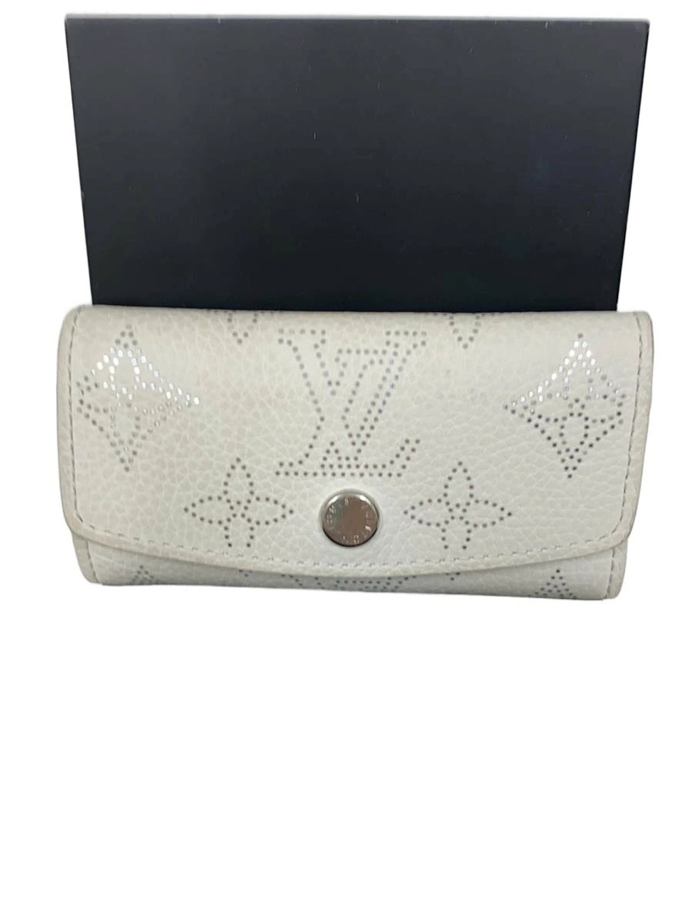 LOUIS VUITTON Key Case Wallet Leather IVO